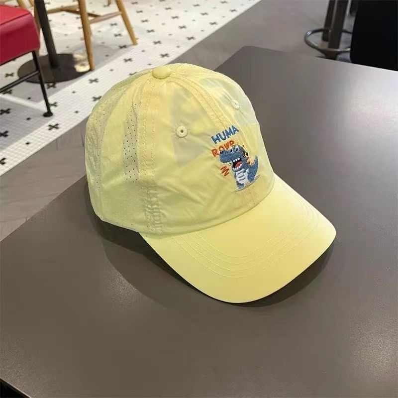 儿童帽子夏季薄款男童透气速干鸭舌帽女童宝宝户外遮阳防晒棒球帽