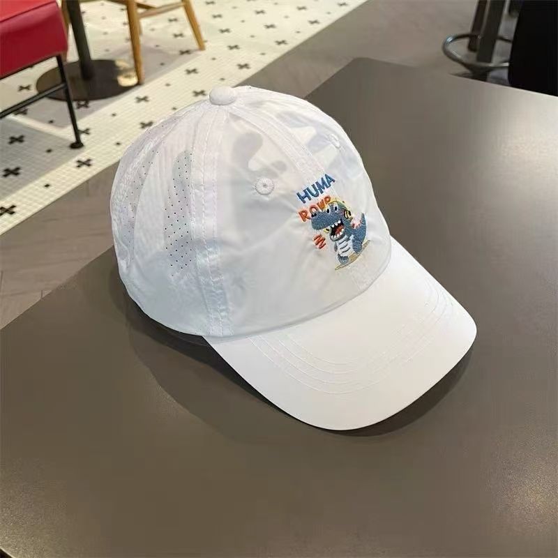 儿童帽子夏季薄款男童透气速干鸭舌帽女童宝宝户外遮阳防晒棒球帽