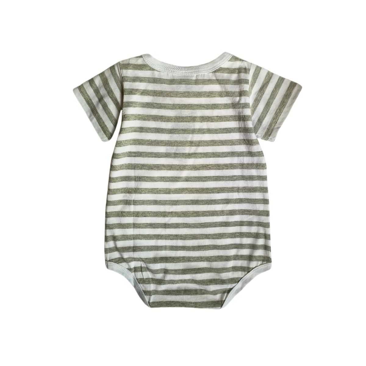 婴儿衣服夏季薄款针织连体爬服宝宝三角哈衣包屁衣纯棉色纱条纹