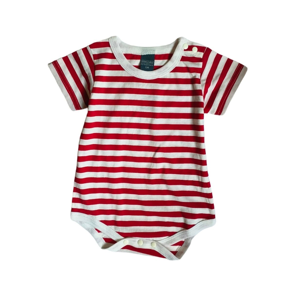 婴儿衣服夏季薄款针织连体爬服宝宝三角哈衣包屁衣纯棉色纱条纹