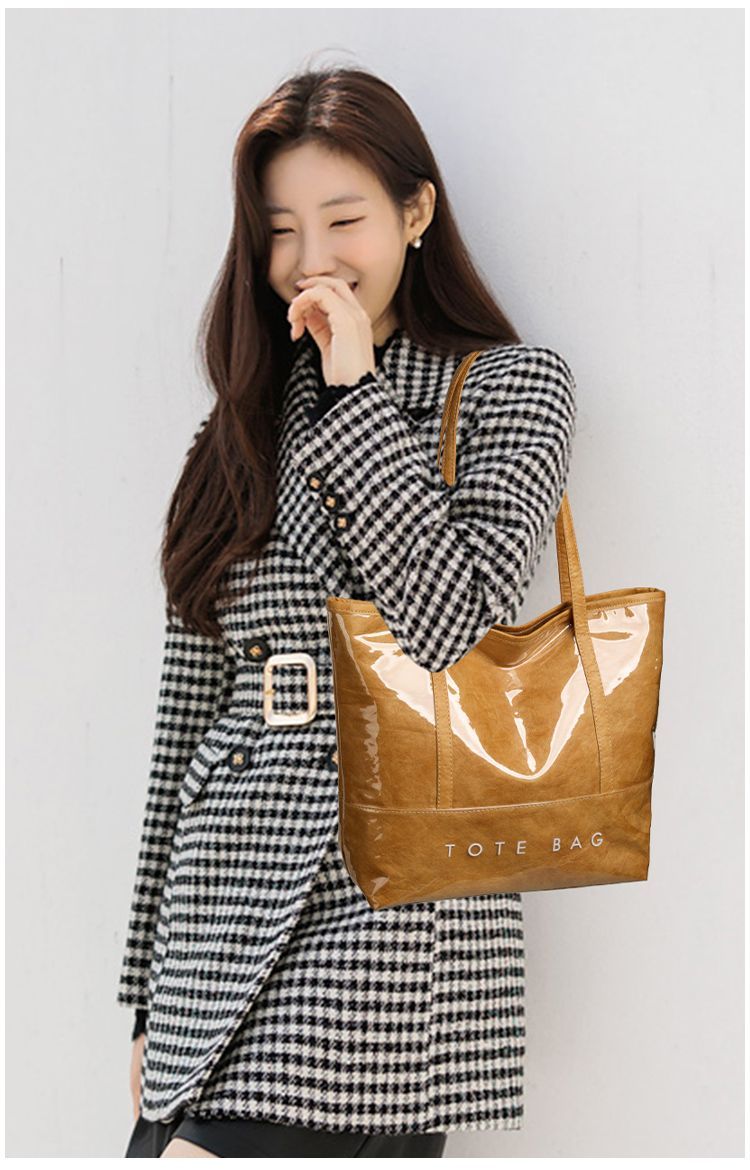 Exquisite Transparent Tote Bag In Dupont Paper Large Capacity_voghion.com