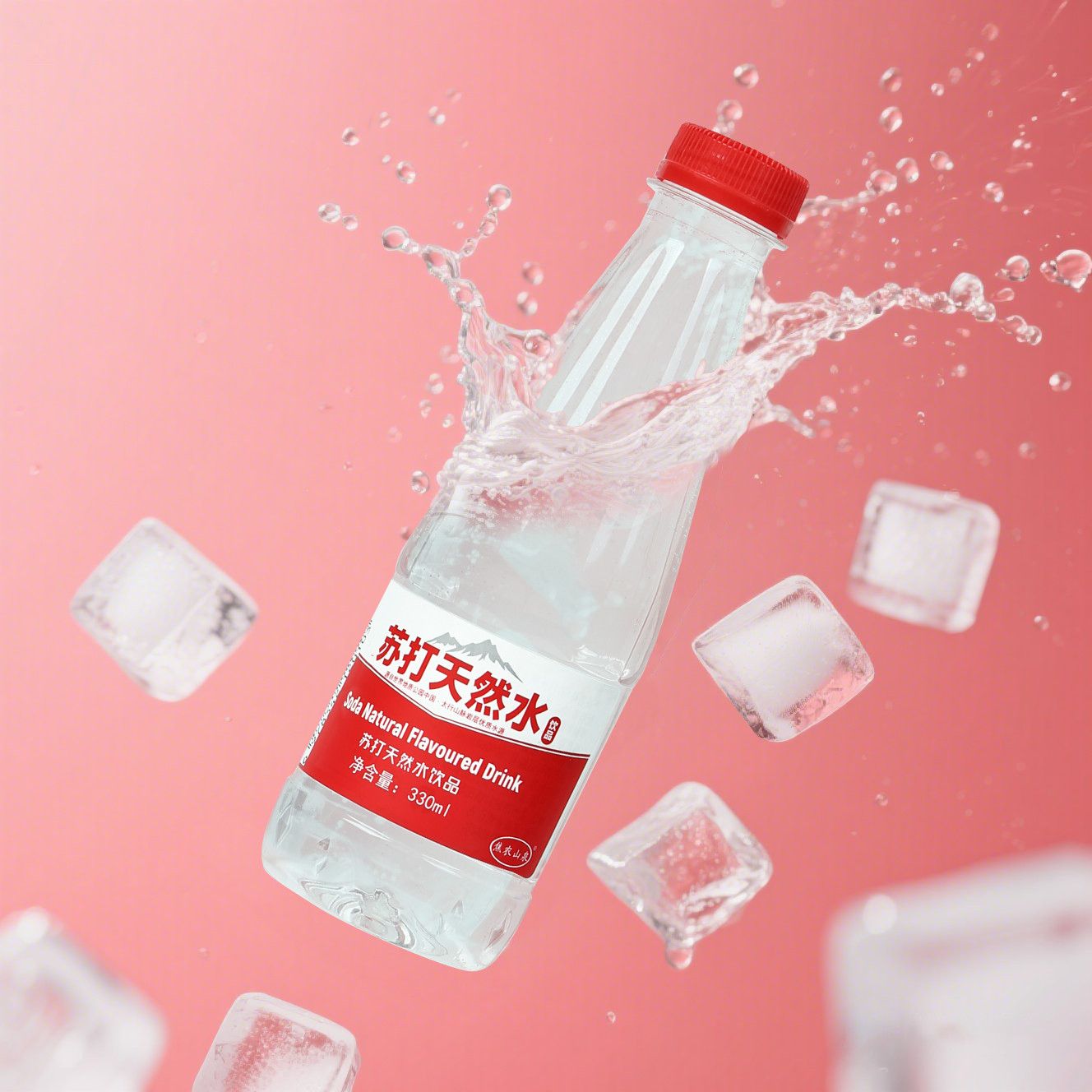 焦农山泉红瓶330ml*6瓶