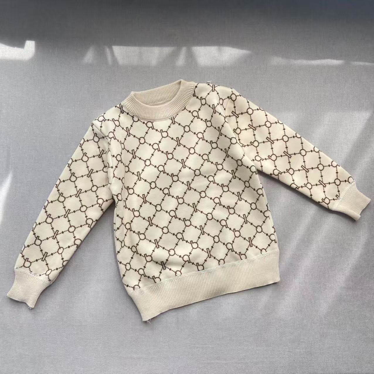 男童毛衣加绒针织衫新款2024秋冬洋气儿童中大童打底套头