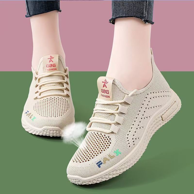 红蜻蜓金典女士夏季镂空透气网面运动鞋休闲鞋软底防滑老北京布鞋