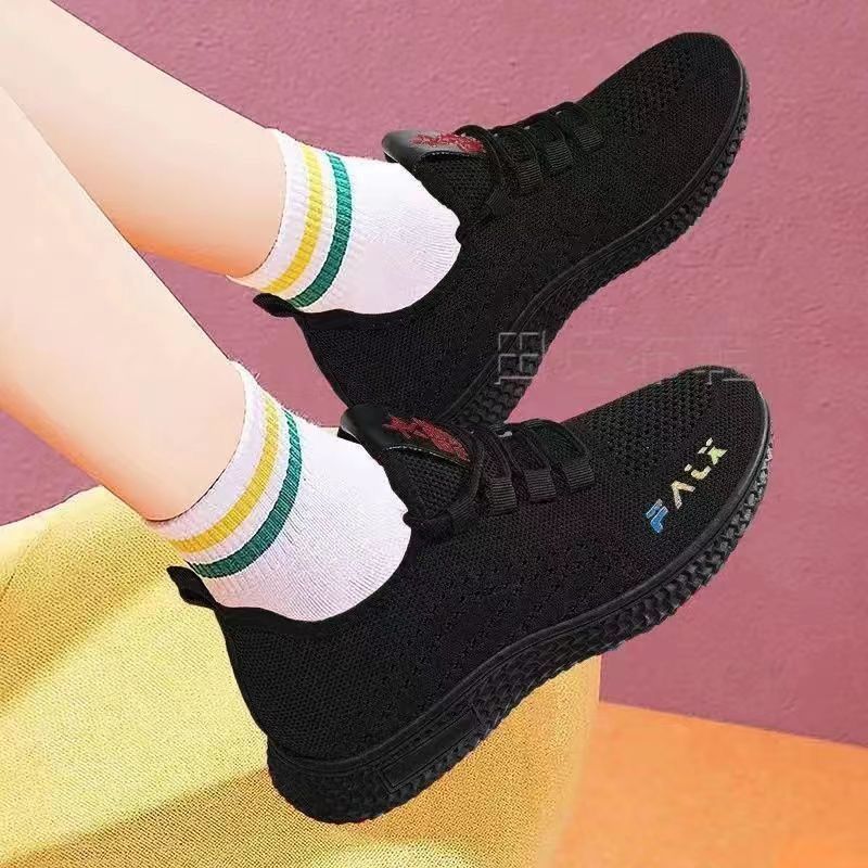 红蜻蜓金典女士夏季镂空透气网面运动鞋休闲鞋软底防滑老北京布鞋