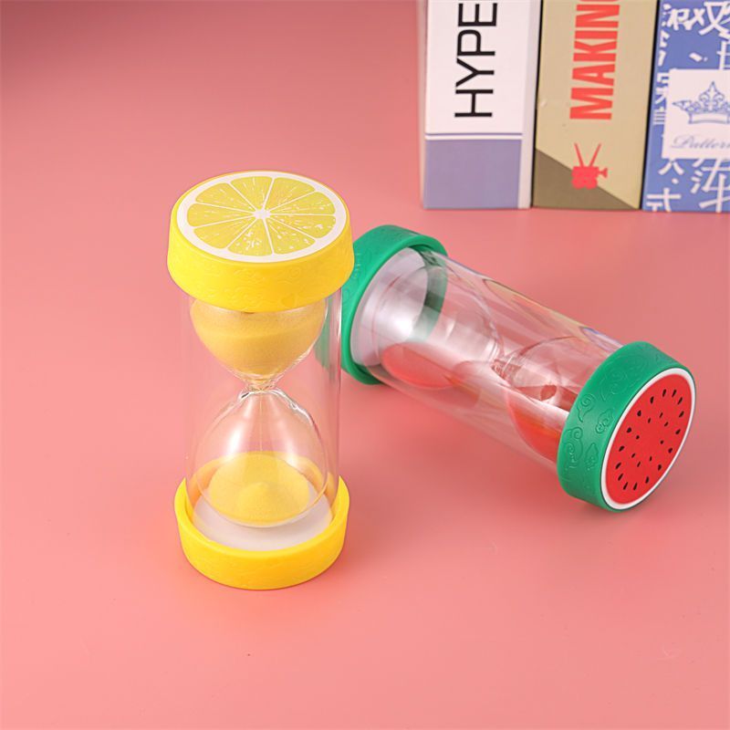 水果沙漏计时器3/5/60分钟儿童时间管理沙漏刷牙计时器防摔摆件 图片 4