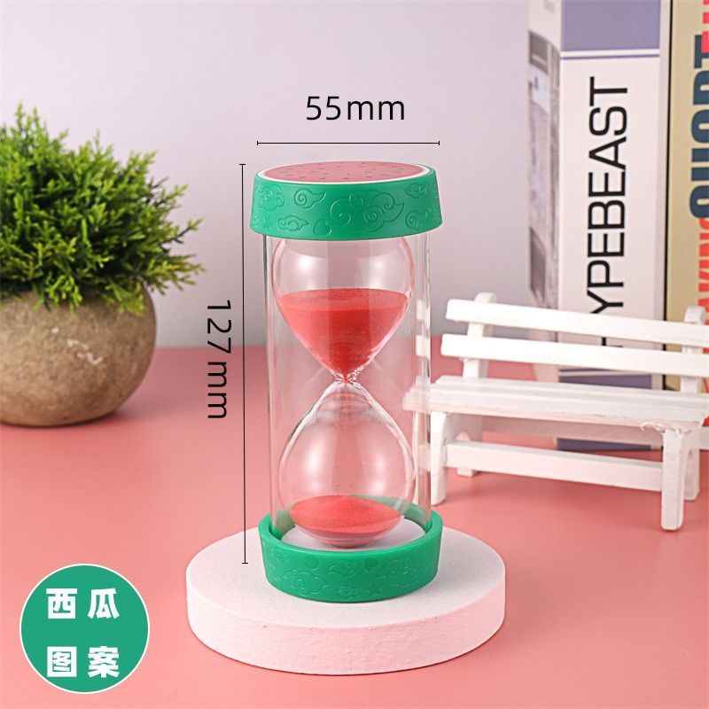 水果沙漏计时器3/5/60分钟儿童时间管理沙漏刷牙计时器防摔摆件 图片 8