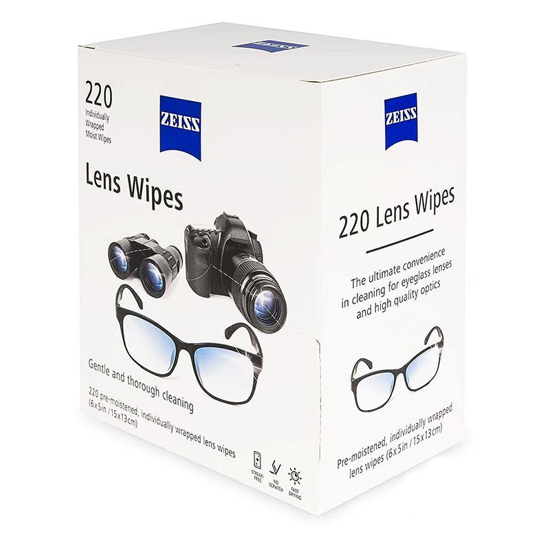 25年美版眼镜擦拭纸一次性清洁湿巾擦镜纸220片相机镜头擦镜纸