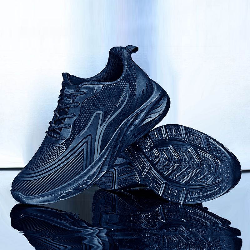 皮面红蜻蜓金典防水运动鞋潮流百搭软底防滑休闲耐磨跑步男鞋