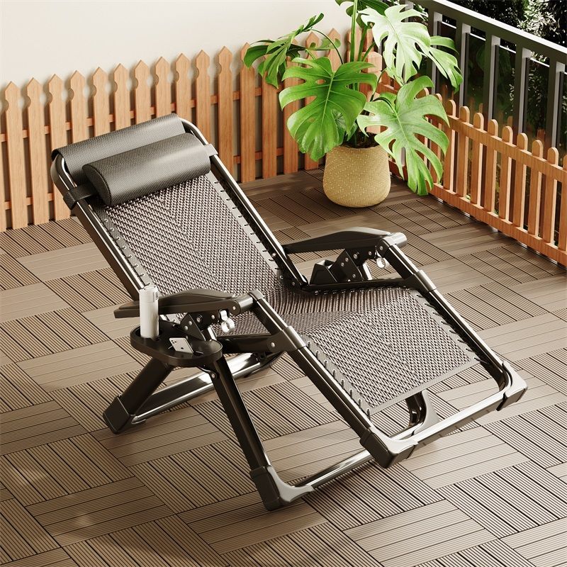 可坐可躺懒人沙发躺椅折叠椅午休阳台一名家用休闲椅子午睡藤椅