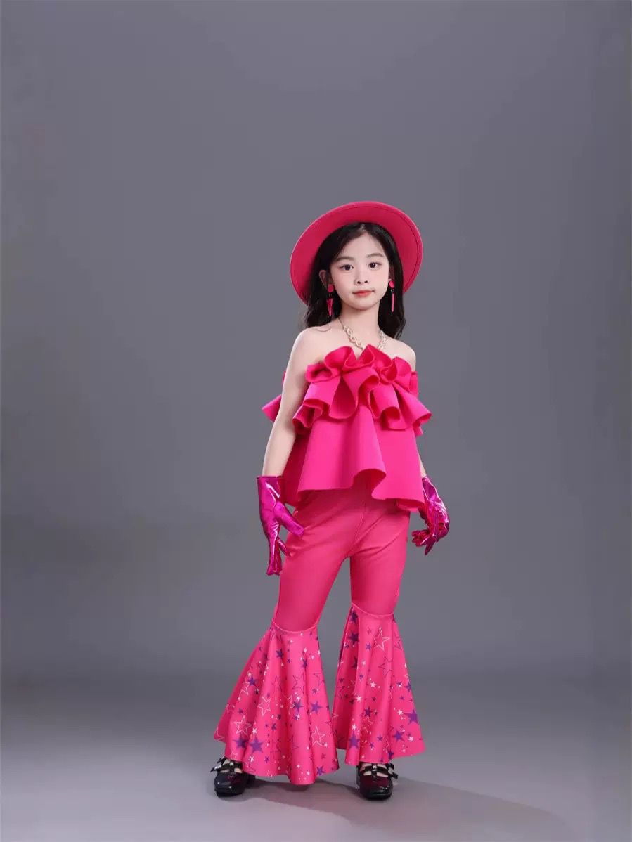 Conjunto de roupa de cheerleader estilo retro hong kong_voghion.com