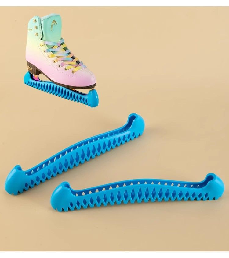 Einziehbare elastische Schlittschuhüberzüge für Eiskunstlauf, weiche Kufenüberzüge_voghion.com