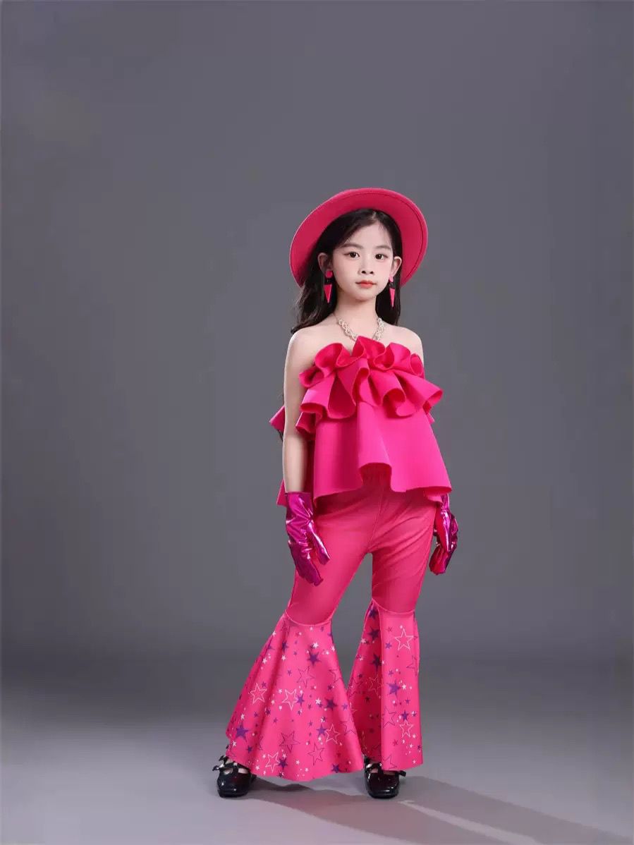 Conjunto de roupa de cheerleader estilo retro hong kong_voghion.com