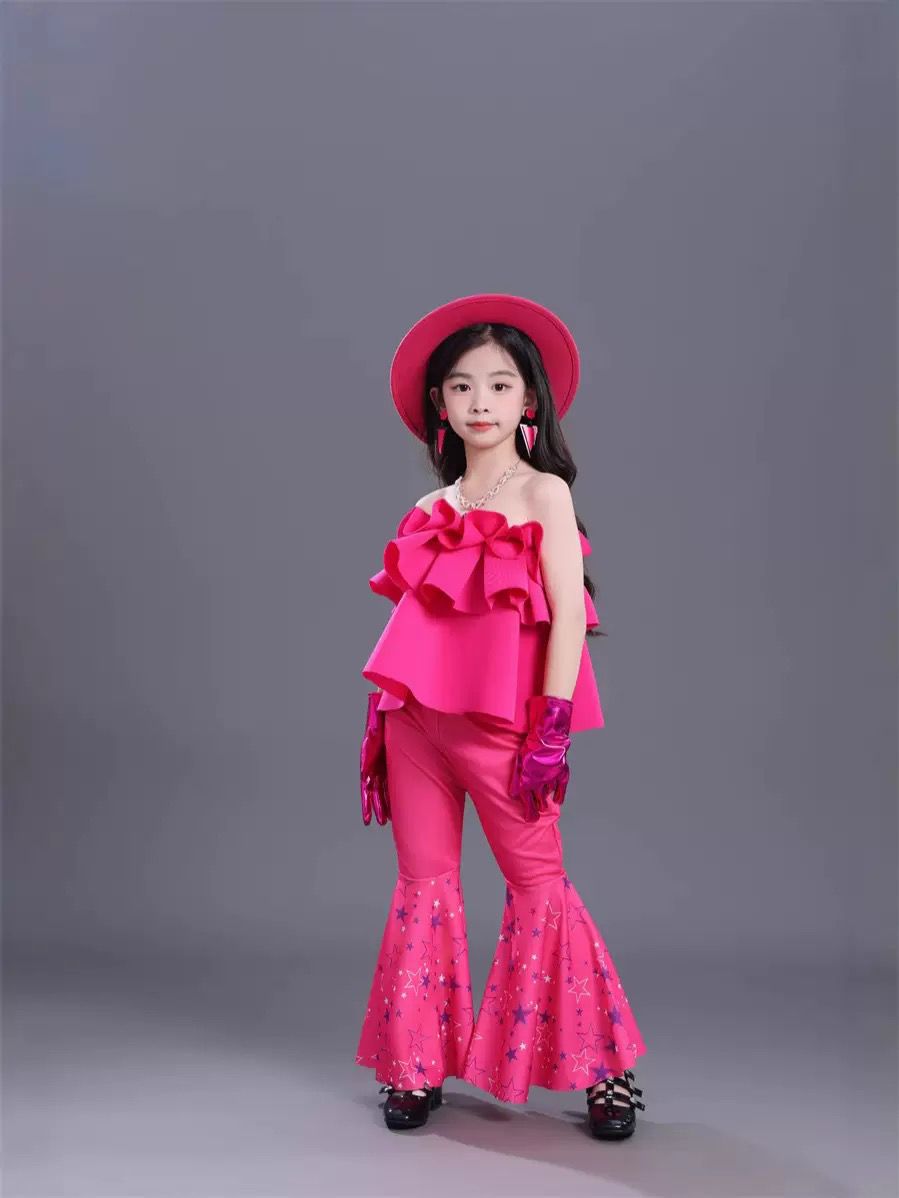 Conjunto de roupa de cheerleader estilo retro hong kong_voghion.com