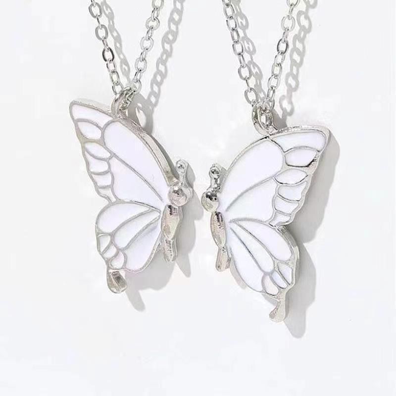 Schmetterling Partnerkette Mit Magnet Für Freunde Bunt_voghion.com