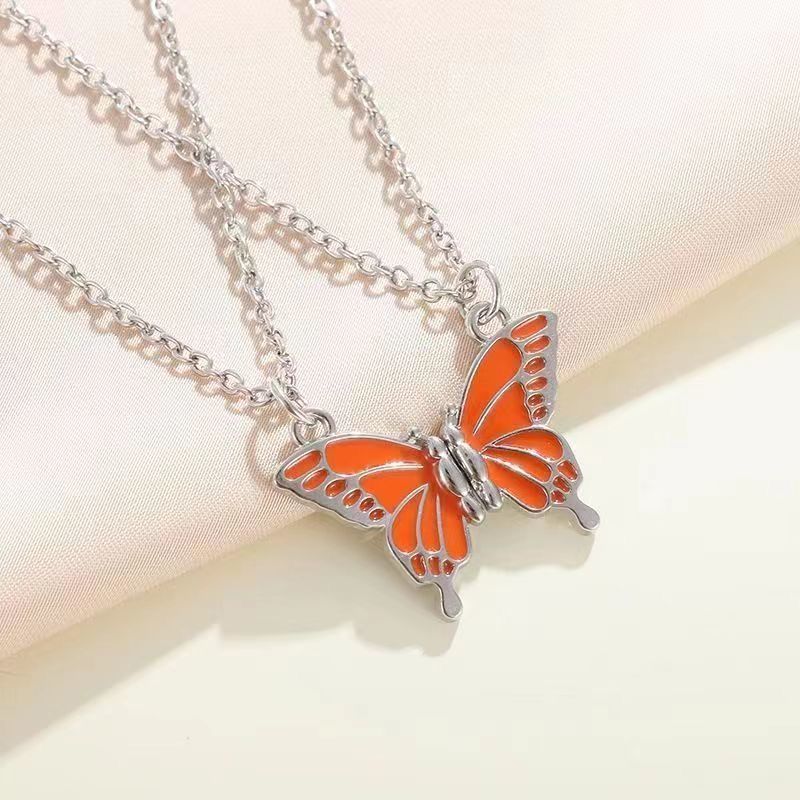 Schmetterling Partnerkette Mit Magnet Für Freunde Bunt_voghion.com