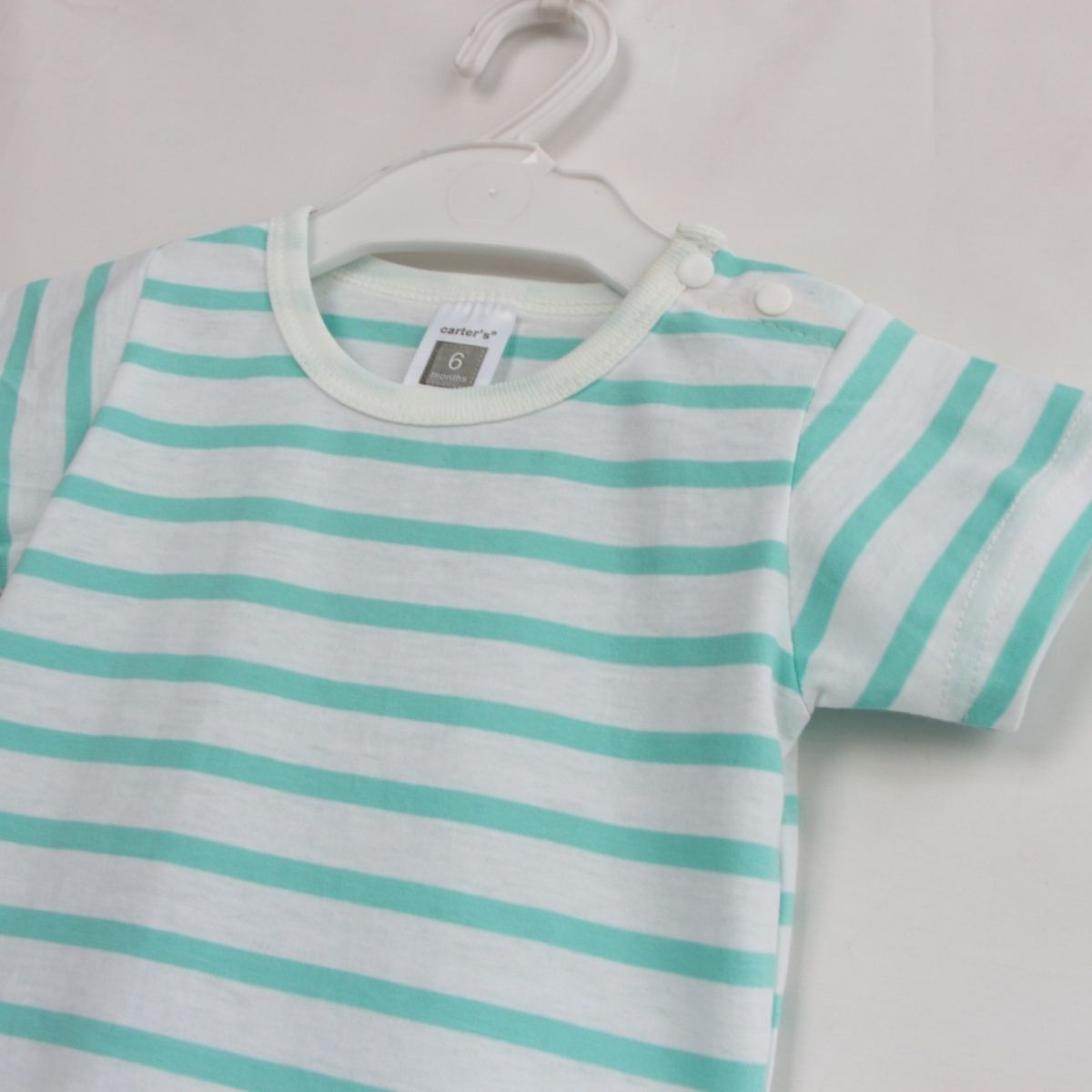 婴儿衣服夏季薄款针织连体爬服宝宝三角哈衣包屁衣纯棉色纱条纹