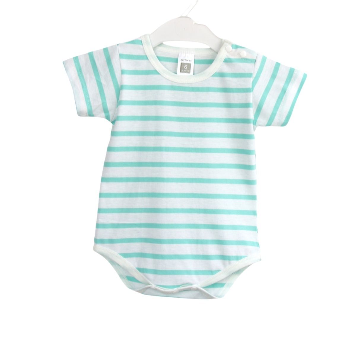 婴儿衣服夏季薄款针织连体爬服宝宝三角哈衣包屁衣纯棉色纱条纹