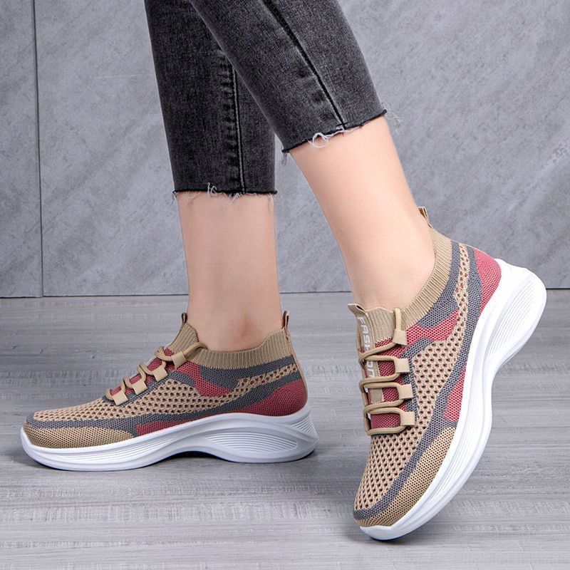 正品红蜻蜓金典运动爆款休闲女鞋子软底舒服织网轻盈夏季跑步透气