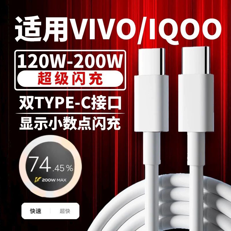 200W双模式闪充线vivo双Type-