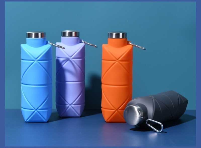 Foldable Silicone Travel Cup Outdoor Collapsible Drinking Bottle_voghion.com