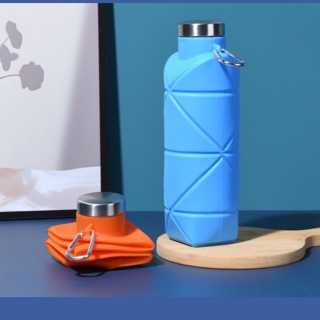 Foldable Silicone Travel Cup Outdoor Collapsible Drinking Bottle_voghion.com