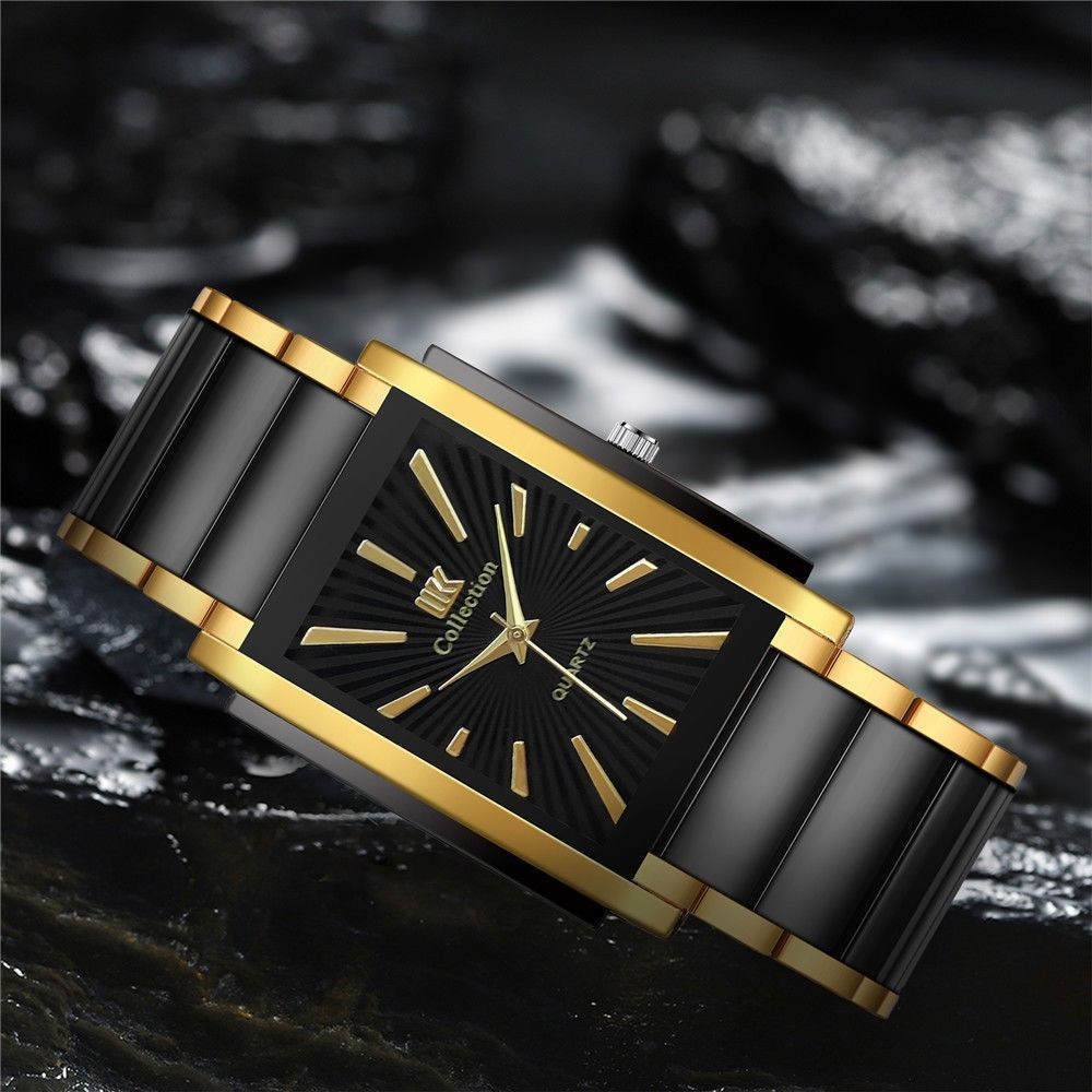 Men's Business High-end Student With A Premium Feel, Strap Quartz Watch, Korean Style Trendy Imitation Tungsten Steel_voghion.com