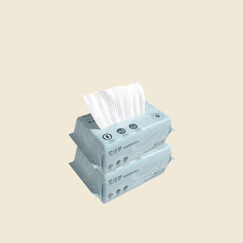 洗脸巾肤感柔软一次性悬挂式擦脸巾加厚亲肤柔巾珍珠纹大包擦脚布