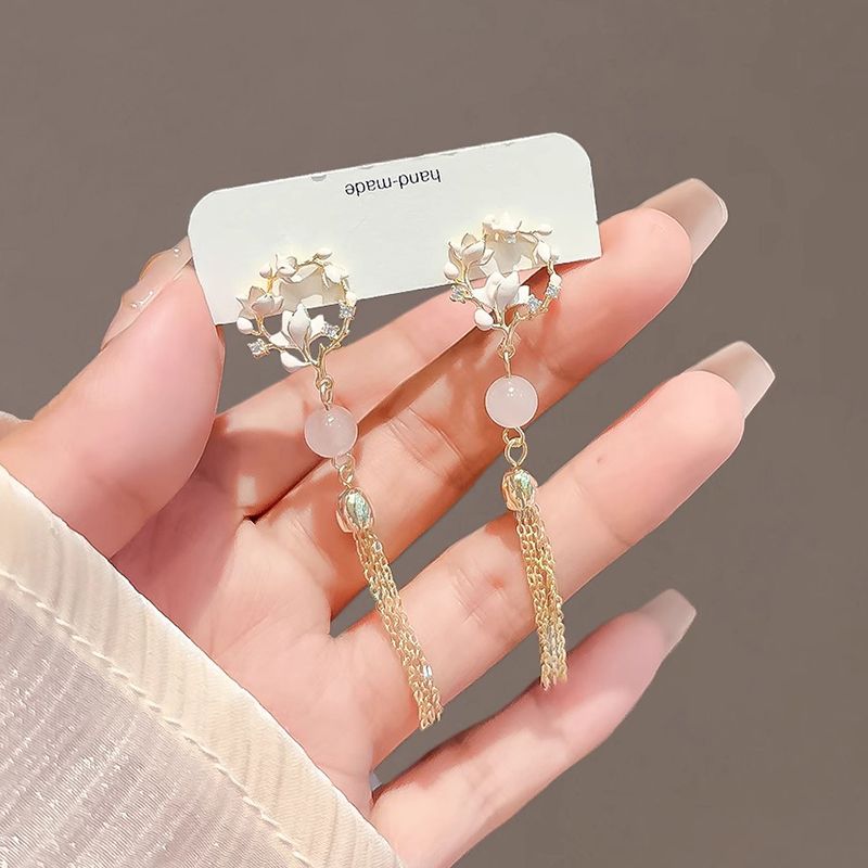 Magnolienblüten Ohrclips Für Damen Einzigartiger Chinesischer Stil_voghion.com