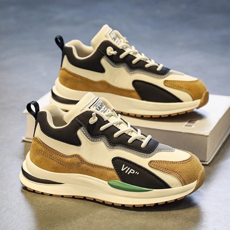 2026 Spring Men's Versatile Trendy New Casual Shoes For Teenagers Popular Non-Slip Breathable Dad Sneakers_vogvips.com