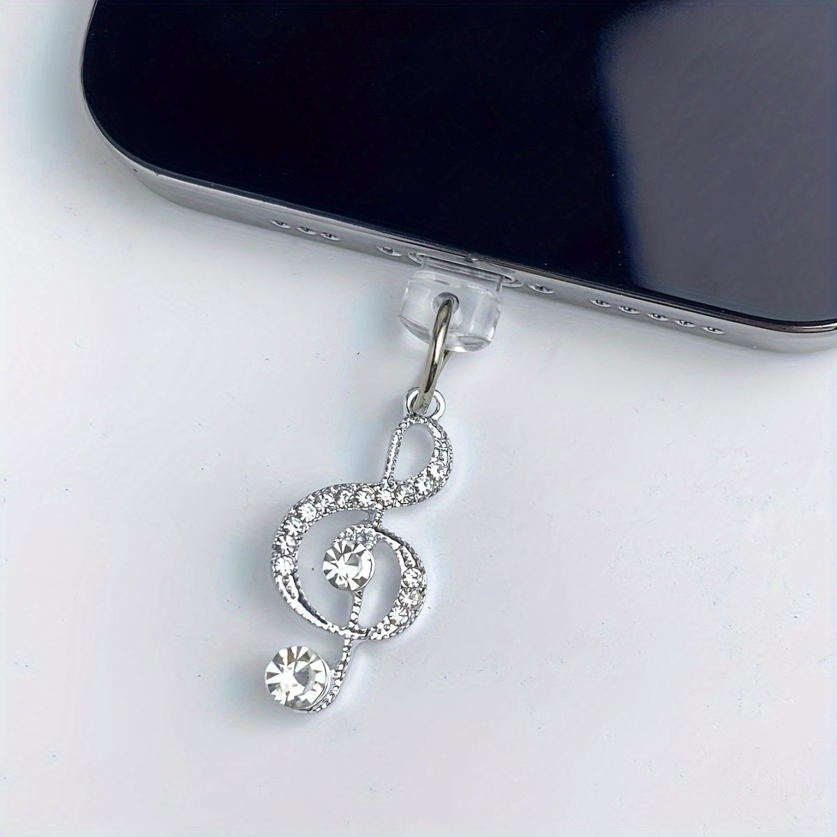 Music Note Port Plug Charging Dust Cover Universal Pendant Accessory For Type-C_voghion.com