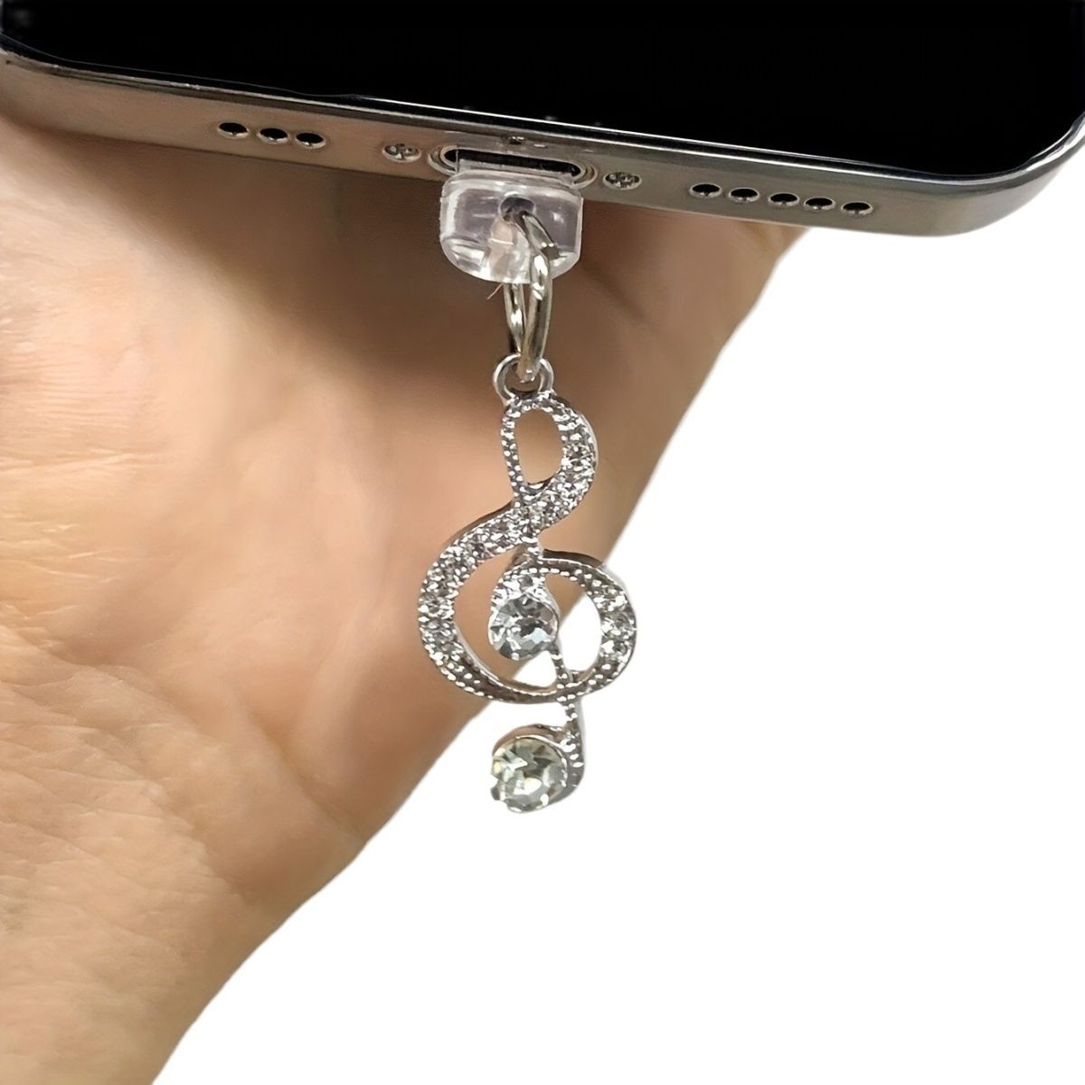 Musik Note Port Stecker Lade Staub Abdeckung Universal Anhänger Zubehör Für Typ-C_voghion.com