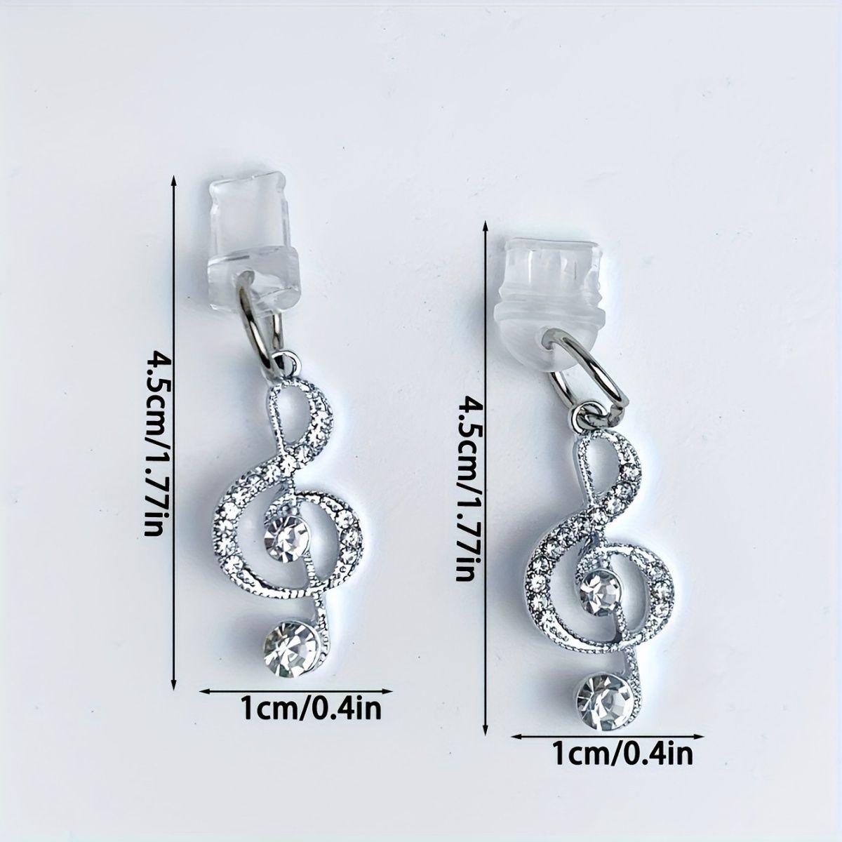 Musik Note Port Stecker Lade Staub Abdeckung Universal Anhänger Zubehör Für Typ-C_voghion.com