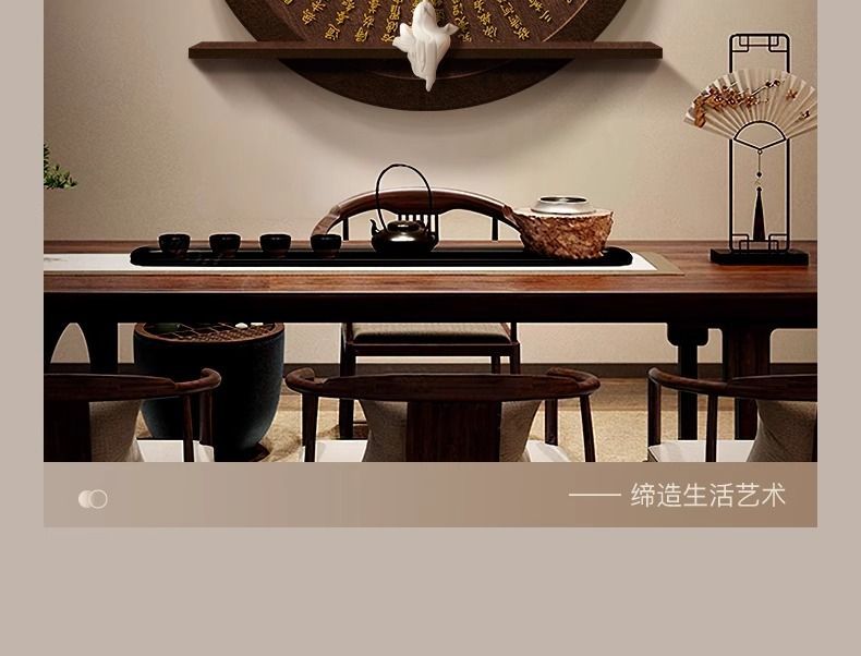 新中式入户玄关装饰画心经字画客厅挂画禅意佛挂件茶室背景墙壁画 detail 5