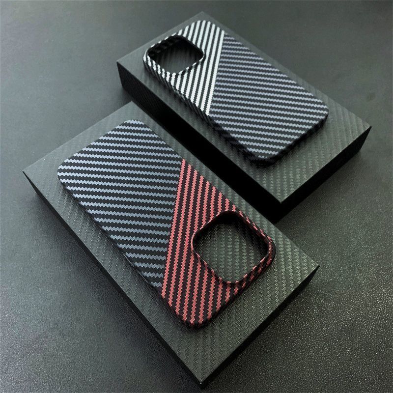Carbon Fiber Pattern 16 Max Phone Case For Women 15 Pro Film 14 13 Niche 12 Hard 11 Personalized XS Thin Style_voghion.com
