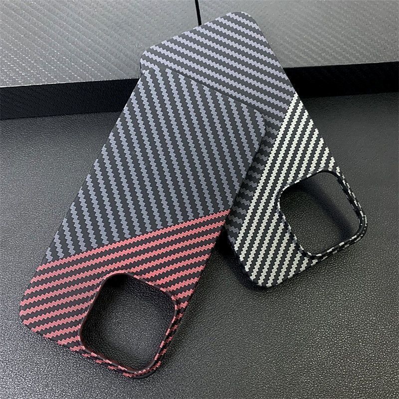 Carbon Fiber Pattern 16 Max Phone Case For Women 15 Pro Film 14 13 Niche 12 Hard 11 Personalized XS Thin Style_voghion.com