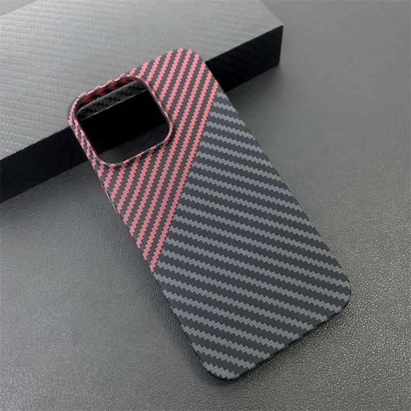Carbon Fiber Pattern 16 Max Phone Case For Women 15 Pro Film 14 13 Niche 12 Hard 11 Personalized XS Thin Style_voghion.com