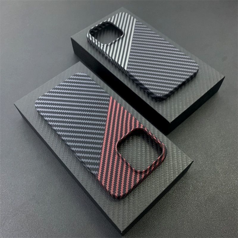 Carbon Fiber Pattern 16 Max Phone Case For Women 15 Pro Film 14 13 Niche 12 Hard 11 Personalized XS Thin Style_voghion.com
