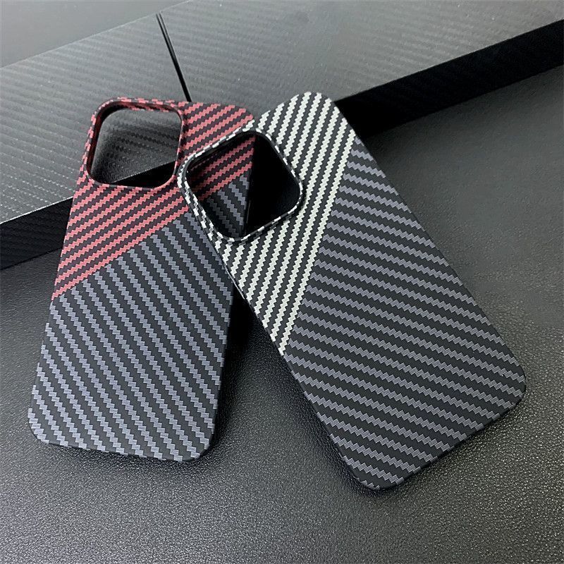 Carbon Fiber Pattern 16 Max Phone Case For Women 15 Pro Film 14 13 Niche 12 Hard 11 Personalized XS Thin Style_voghion.com