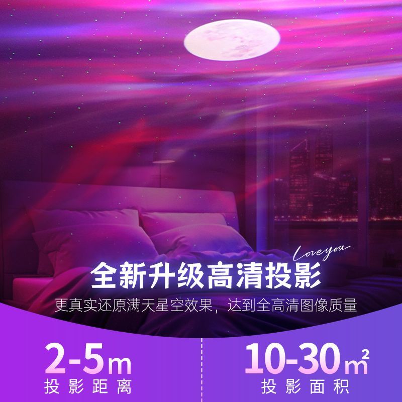心小礼北极光星空投影灯蓝牙音箱送女友老婆氛围夜灯浪漫情侣礼物 图片 8