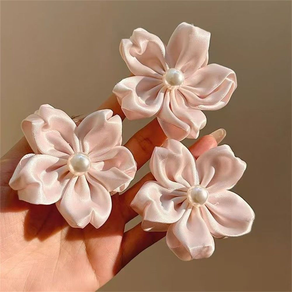 Rosa Kirschblüten Haarspange Mit Perlen Für Damen Haarstyling_voghion.com