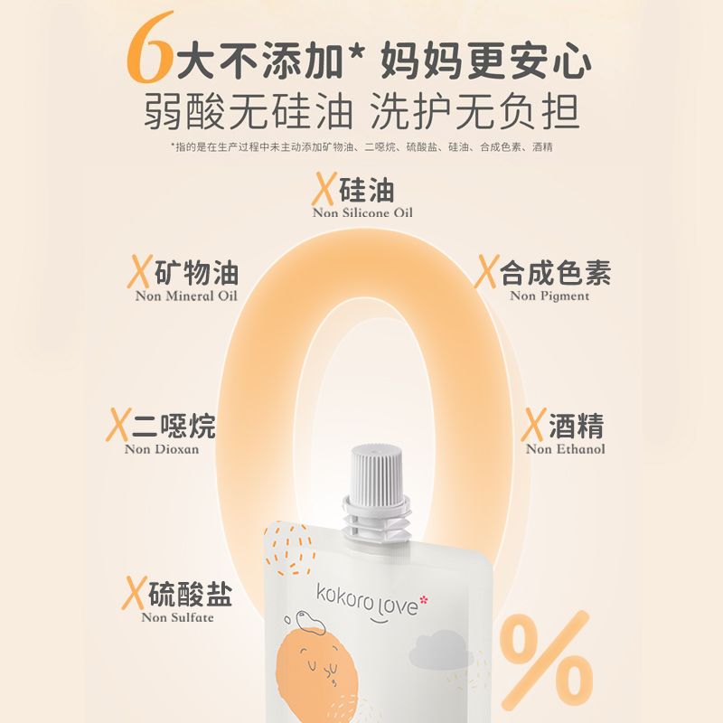 kokorolove初葆儿童专用洗发水柚香蓬松柔顺夏季3-12岁 图片 3