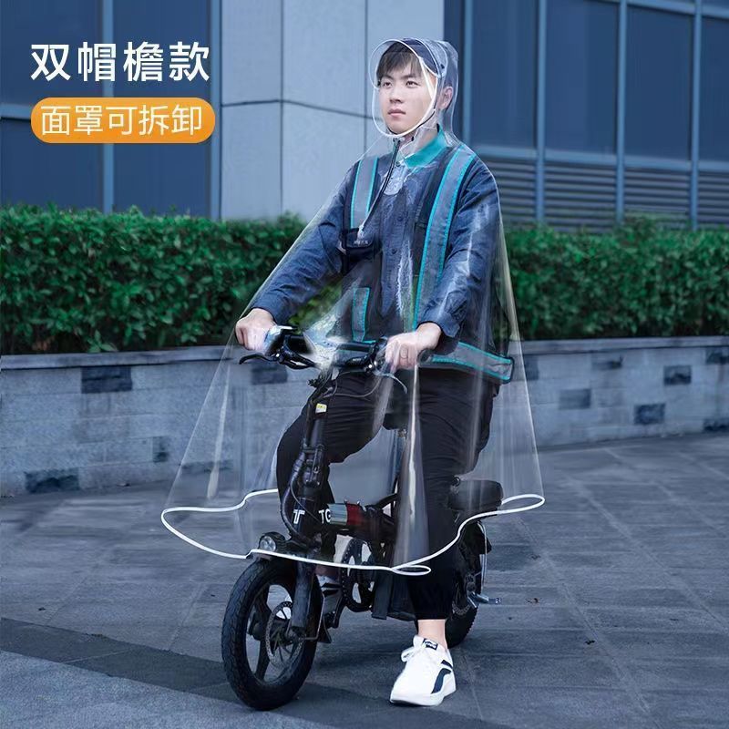 雨衣代驾专用透明轻薄男女无异味电车加厚加长全身透专业级防暴雨 图片 4