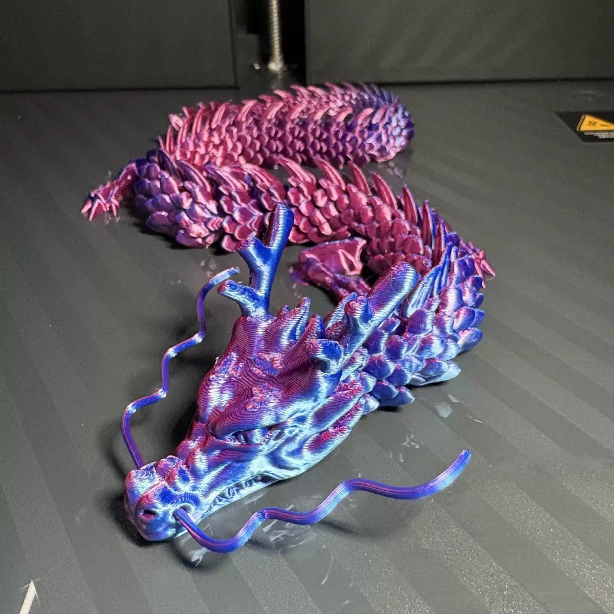 8090厘米超大3D打印关节龙中国神龙模型仿真摆件鱼缸造景玩具批发 图片 8