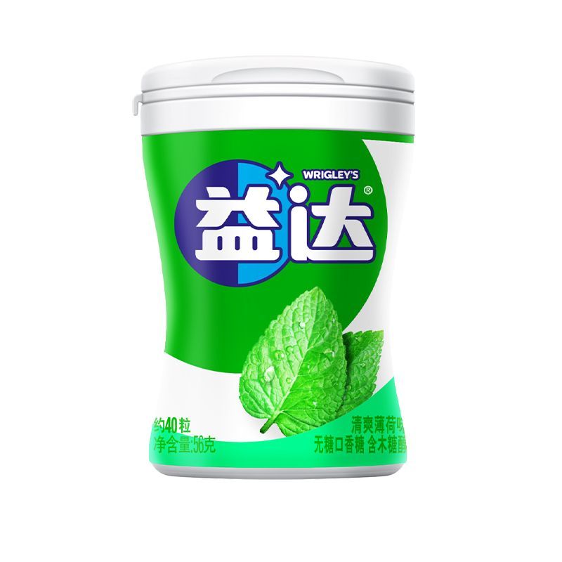 益达口香糖56g瓶装12瓶清新口气随身便携休闲零食糖果小吃 图片 8