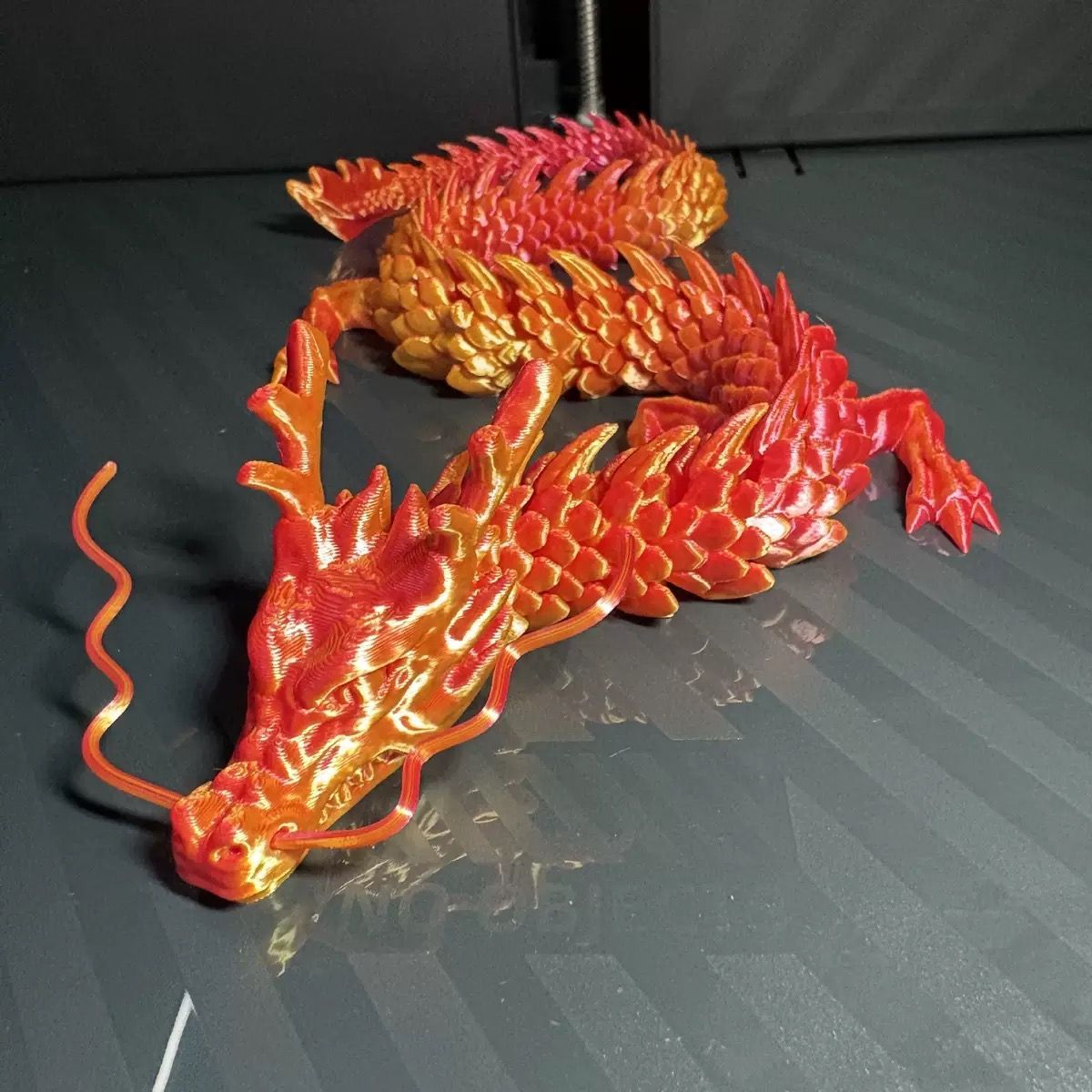 8090厘米超大3D打印关节龙中国神龙模型仿真摆件鱼缸造景玩具批发 图片 7
