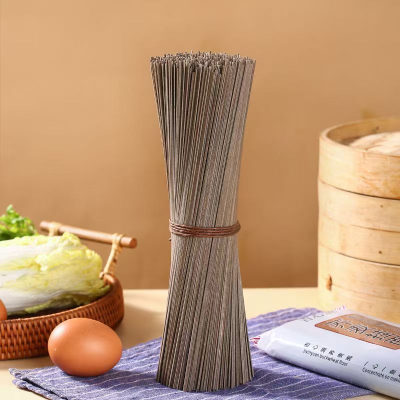 荞麦挂面整箱装批发家常荞麦面早餐代餐待煮挂面黑荞麦面条 图片 6