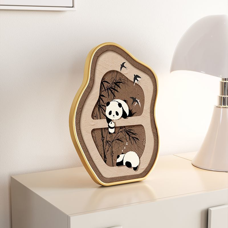Tischplatte im cremefarbenen Stil, Heilserie, Wohnzimmer, Schlafzimmer, Nachttisch, Wandbehang, Gemälde_voghion.com