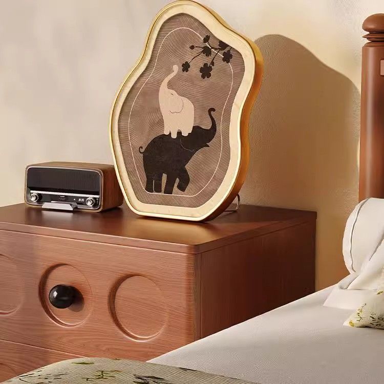 Tischplatte im cremefarbenen Stil, Heilserie, Wohnzimmer, Schlafzimmer, Nachttisch, Wandbehang, Gemälde_voghion.com