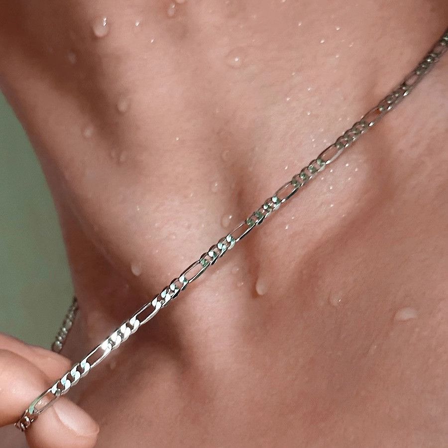 Classic Plain Titanium Steel Necklace Unisex Pendant Necklace_voghion.com
